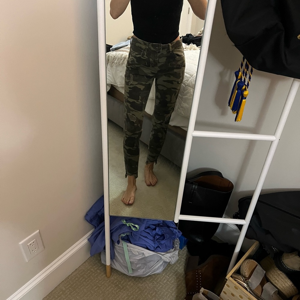 Zara Camo Skinny Jean